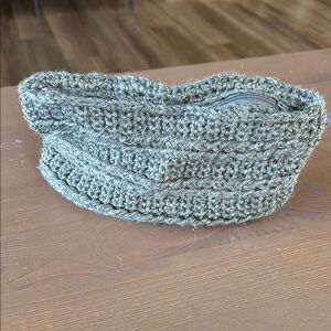 Handcrafted Gray Crochet Pouch